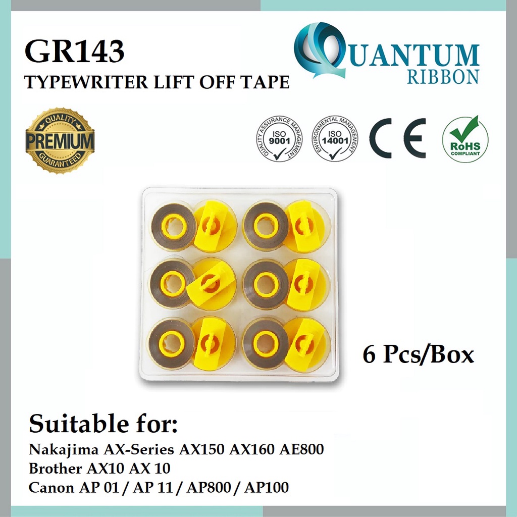 GR143 Typewriter Lift Off Tape / Correction Tape / Eraser for Nakajima