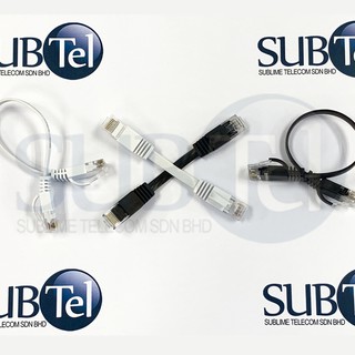 SENTEC CAT6 Network Cable Flat Patch Cord LAN Gigabit Ethernet 10G RJ45 ...