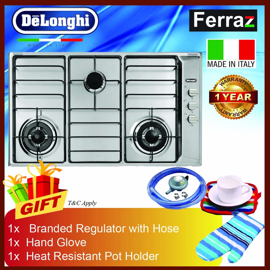 (Waiting Shipment) DELONGHI IL 319 ASD DX 3 BuildIn Gas Burner