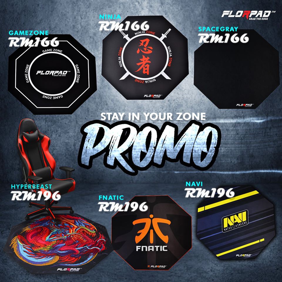 Florpad Gaming Floor Pad for Gaming Chair Shopee Malaysia