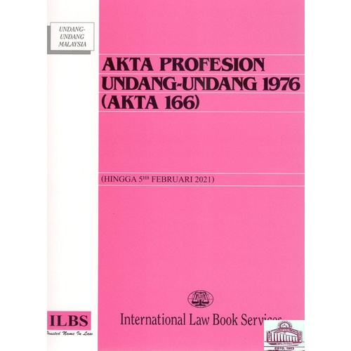 [534] AKTA PROFESION UNDANG - UNDANG 1976 ( AKTA 166 ) | Shopee Malaysia