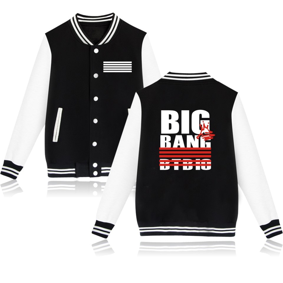Kpop Bigbang Made Album Baseball Jacket Men Harajuku Sweatshirt