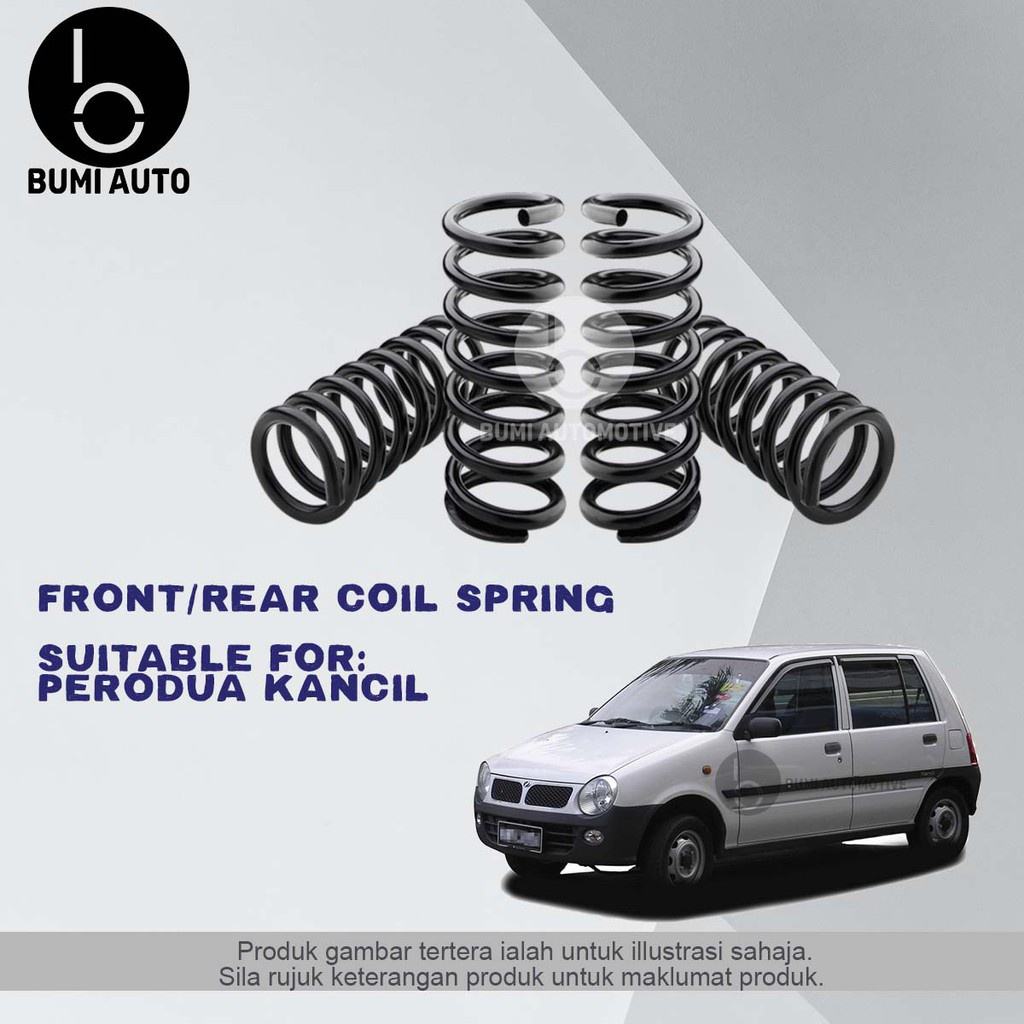 Perodua Kancil Front (Depan) / Rear (Belakang) Standard Coil Spring ...