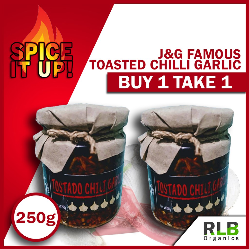 J&G Famous Tostado Garlic 250g Crunchy Chili Garlic Sauce 100 No