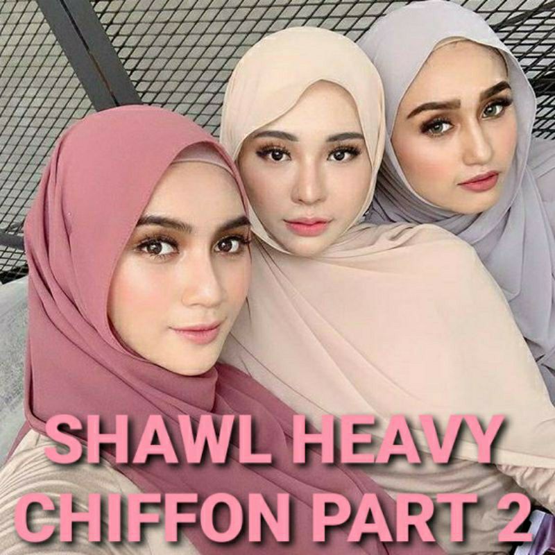 jenis shawl chiffon