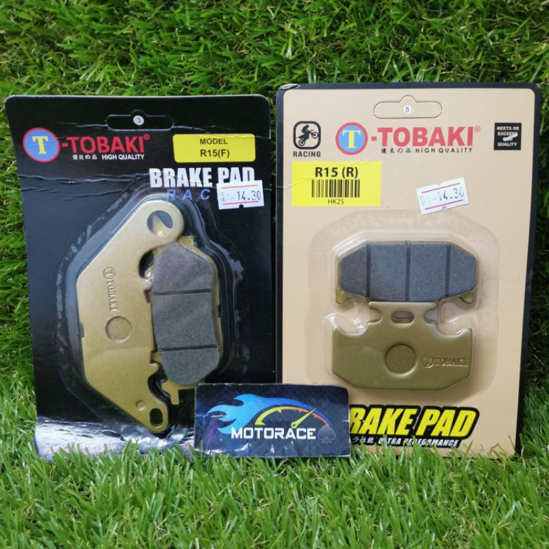 TOBAKI RACING BRAKE PAD SET YAMAHA R15 Shopee Malaysia