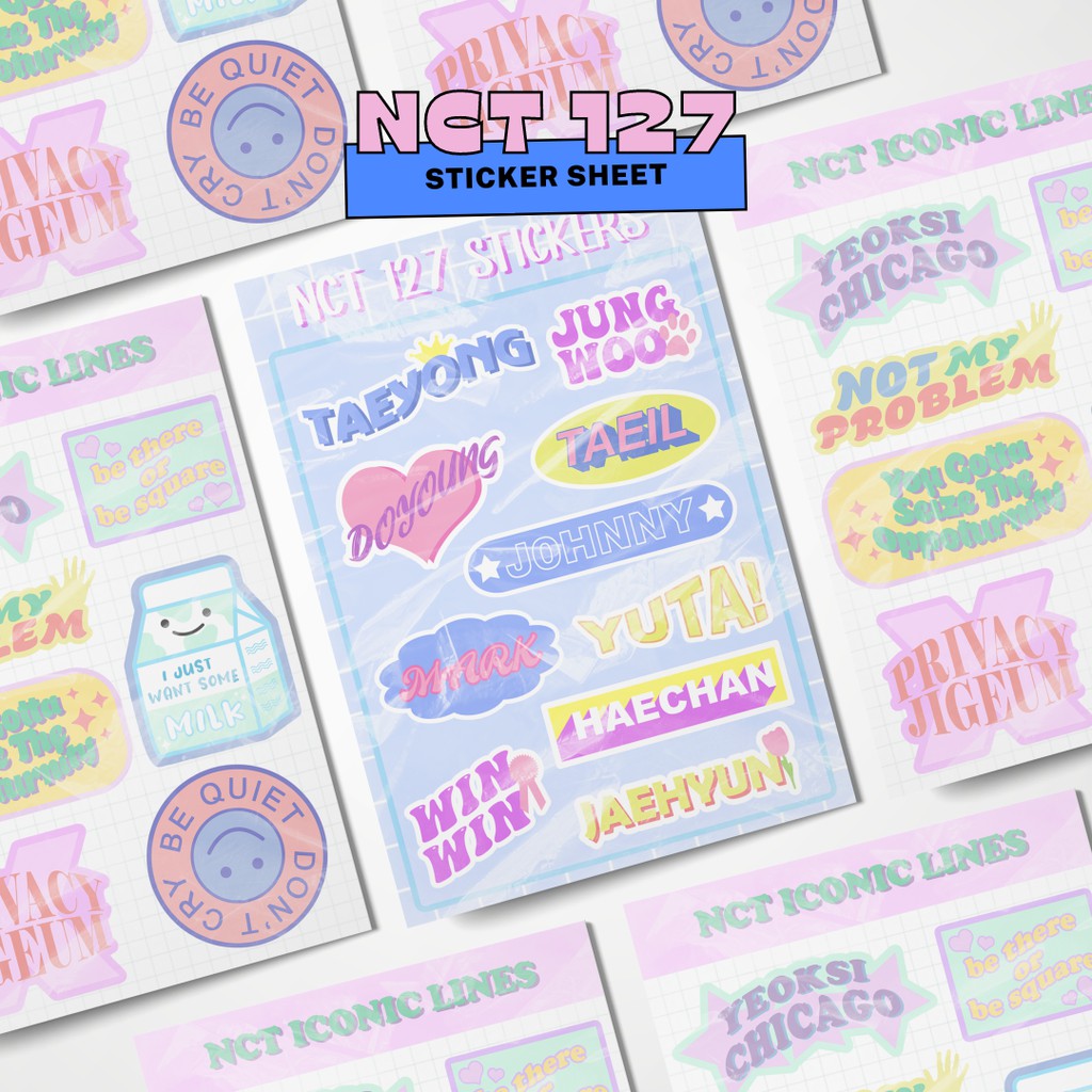 NCT 127 Sticker Sheet | Shopee Malaysia