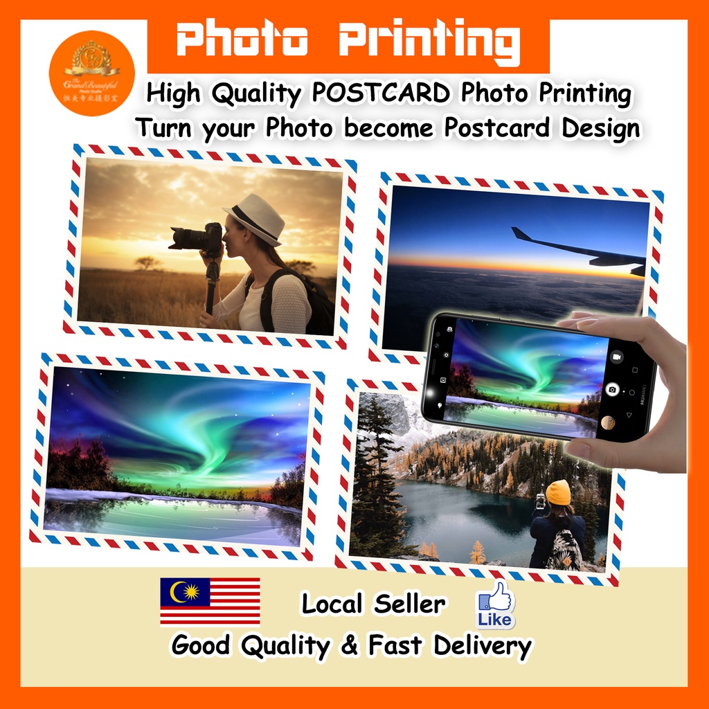 Postcard Custom Printing Poskad # Travel # Postcard Design# Own Photo ...