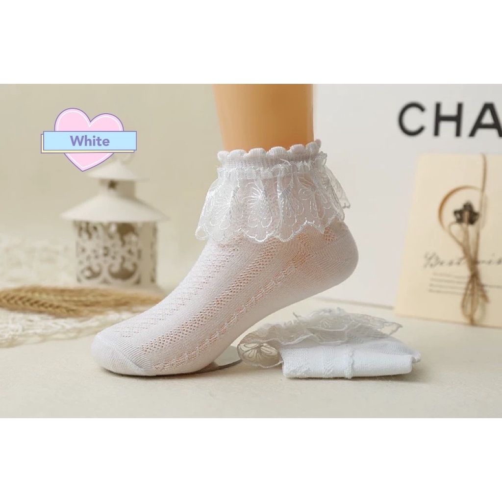 110 Years Old Baby Girl Lace Socks, Princess Socks💗Ready Stock💗