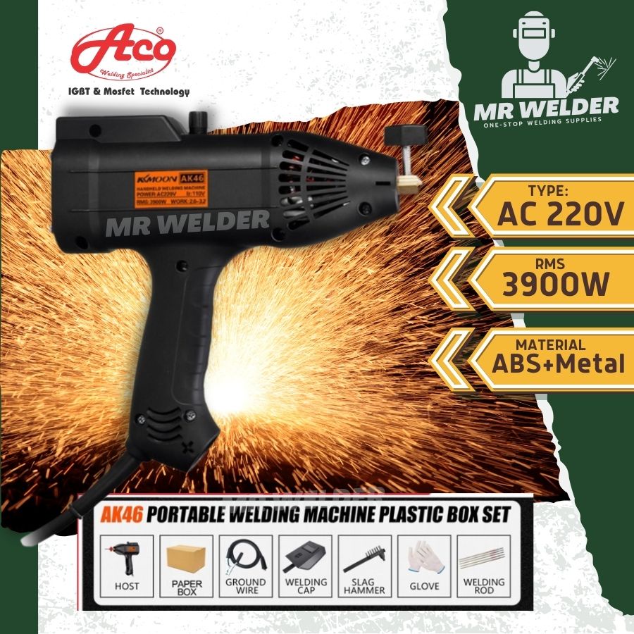 ACO AK46 220V 3900W Handheld Welding Machine Gun Inverter Welding