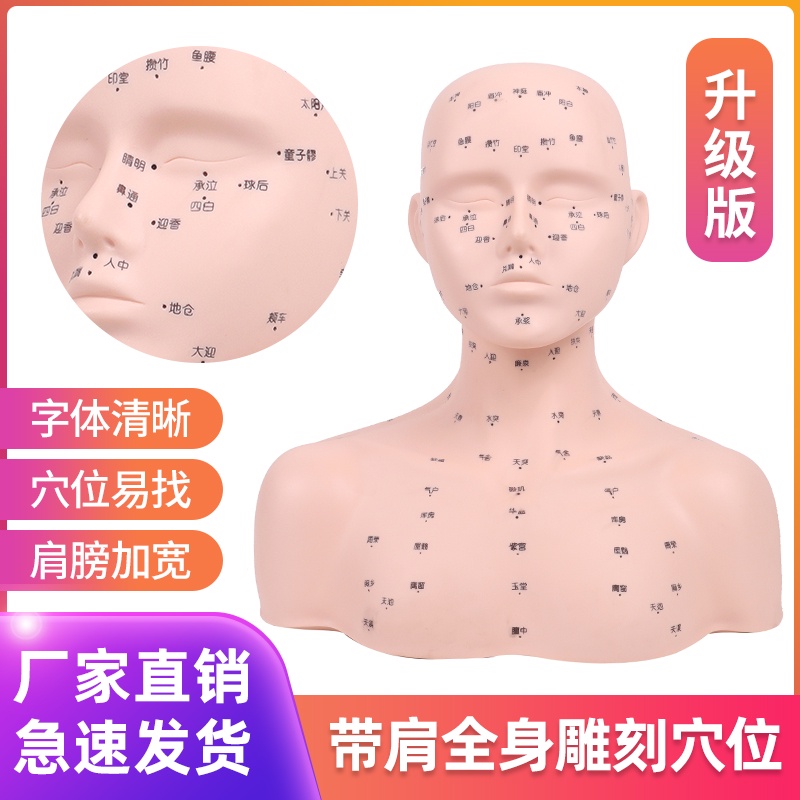 el-Beauty Salon Practice Mannequin Head Model Facial Face Washing ...