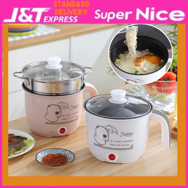 SN_ 1.8 L Electric Pot /Mini Rice Cooker with steamer Free Malaysia 3 ...