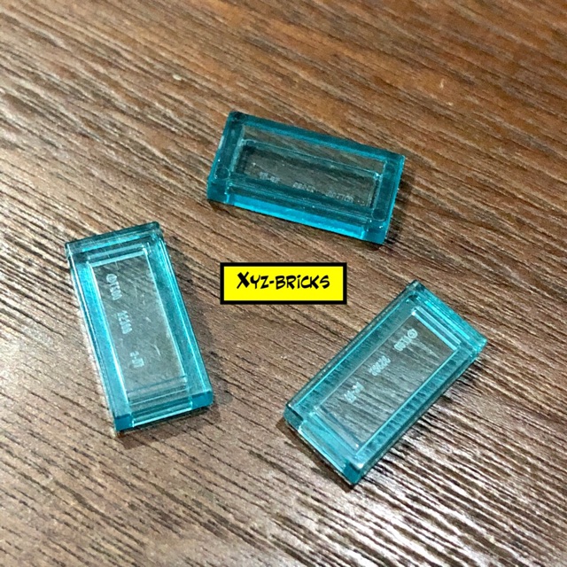 Lego flat tile 1x2 transparent sale
