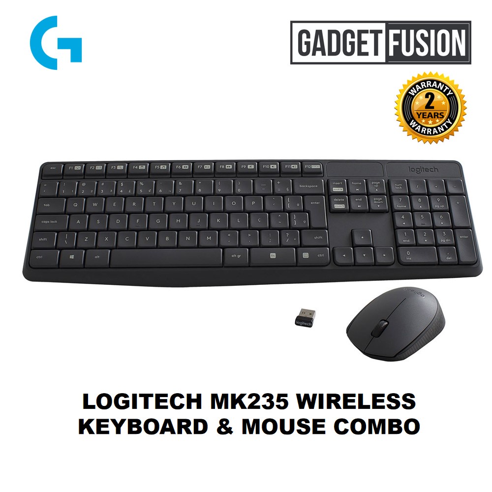 LOGITECH MK235 WIRELESS KEYBOARD & MOUSE COMBO / 1YW | Shopee Malaysia