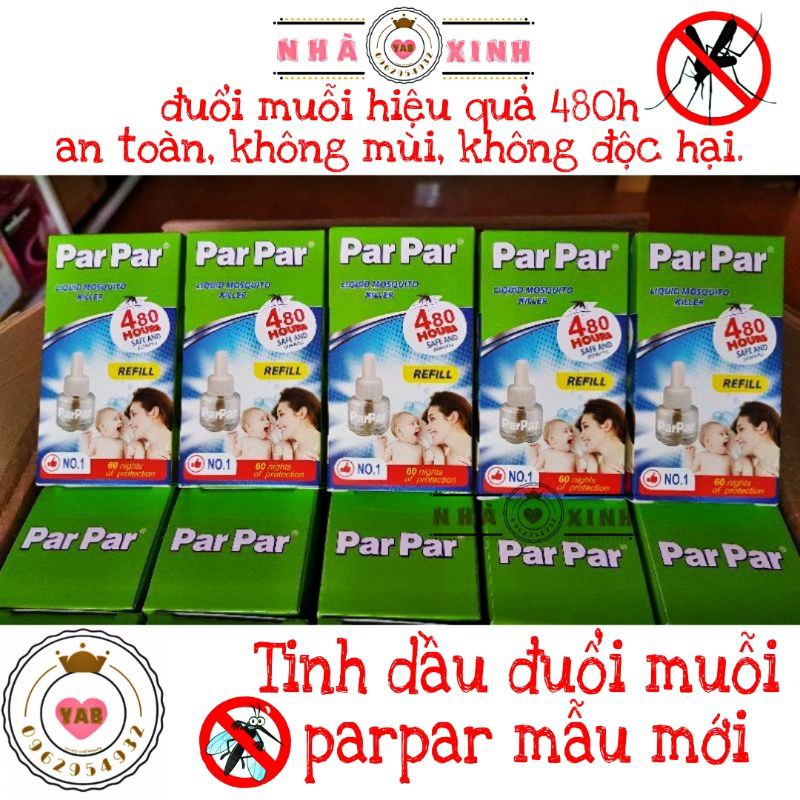 20 PARPAR Green Mosquito Repellent Oil 480H (New Model) Shopee Malaysia