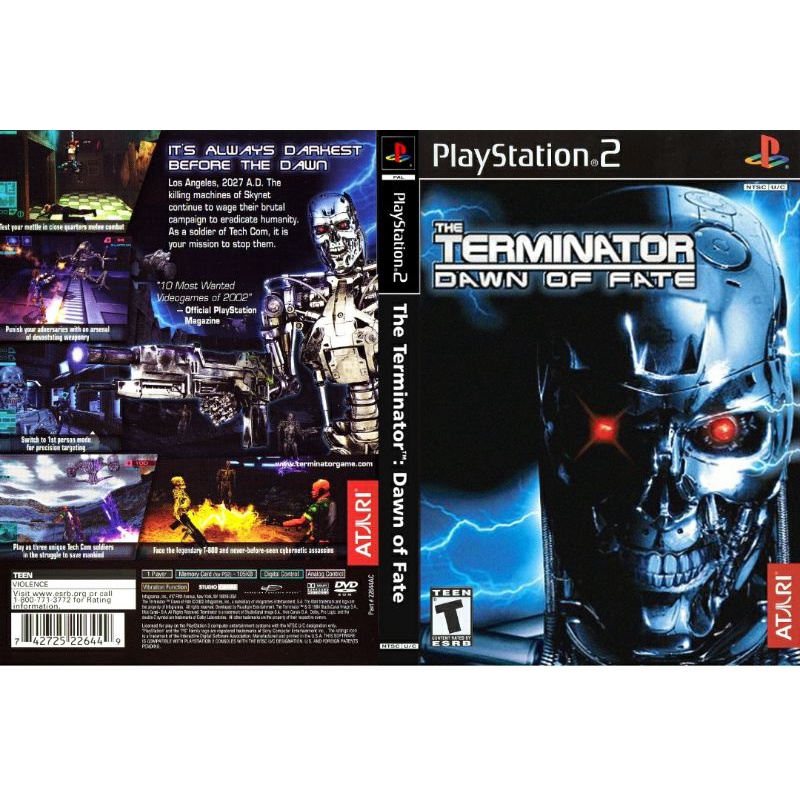 Ps2 Cd Dvd Games Terminator Dawn Of Fate Shopee Malaysia 0120