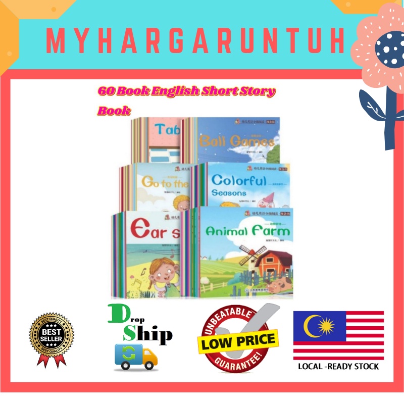 READY STOCK 60 Books Set English Story Book for Kids Learning Buku ...