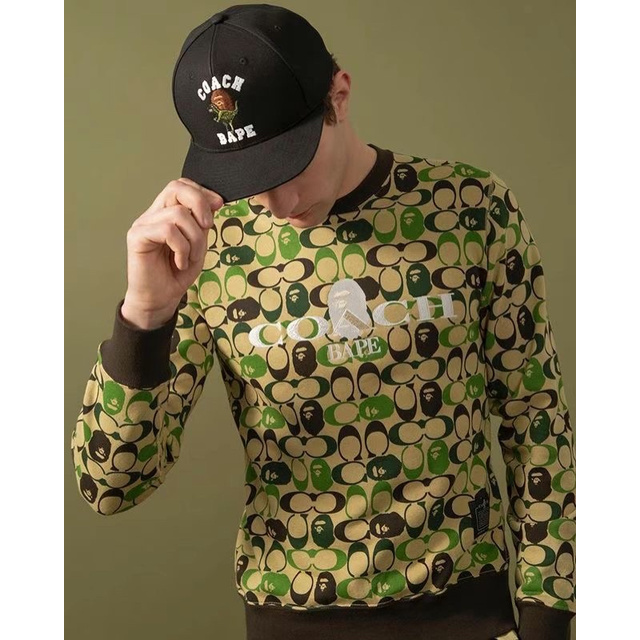 Bape x coach crewneck new arrivals