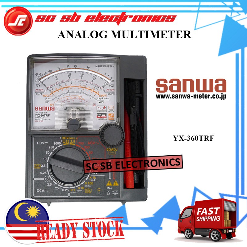 Sanwa Yx 360trf Analogue Multimeter Yx360trf Shopee Malaysia 4160