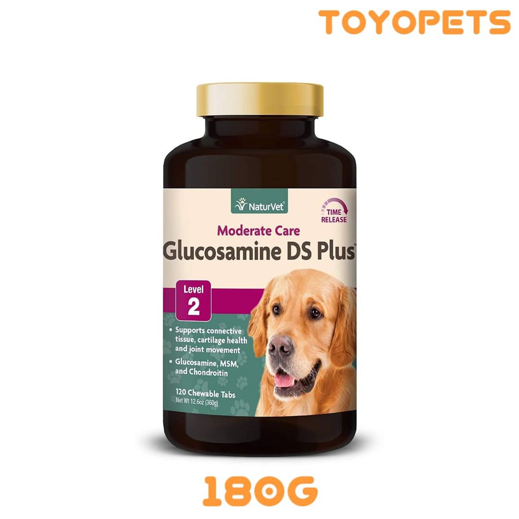 NATUREVET Moderate Care Glucosamine DS PLUS Level 2 (60 Chewable Tabs