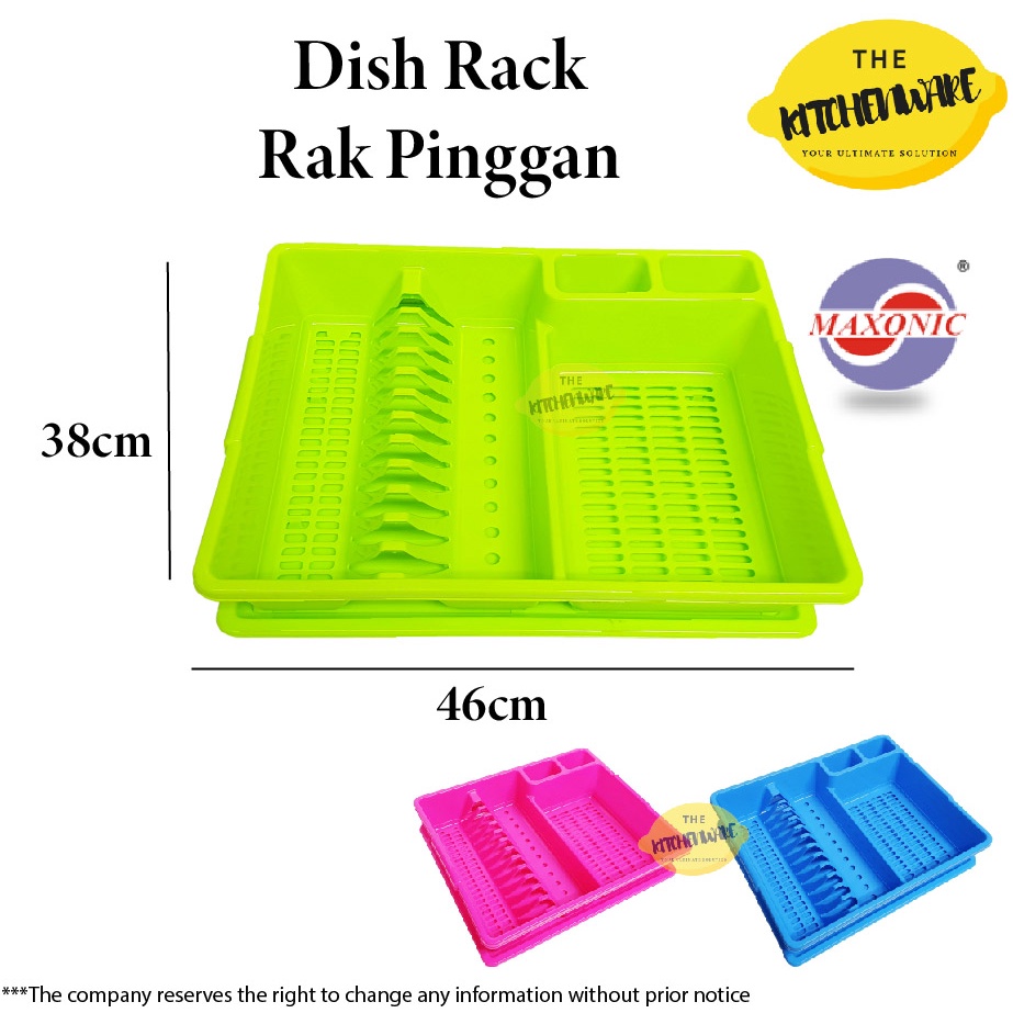 Plastic Dish Rack/ Rak Pinggan Tebal/ Rak Dapur/ Dish Drainer Shopee