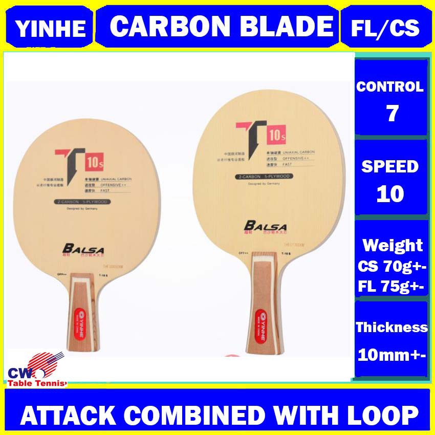 Yinhe T10 T10s(update Model) Cypress Balsa Carbon Table Tennis Blade