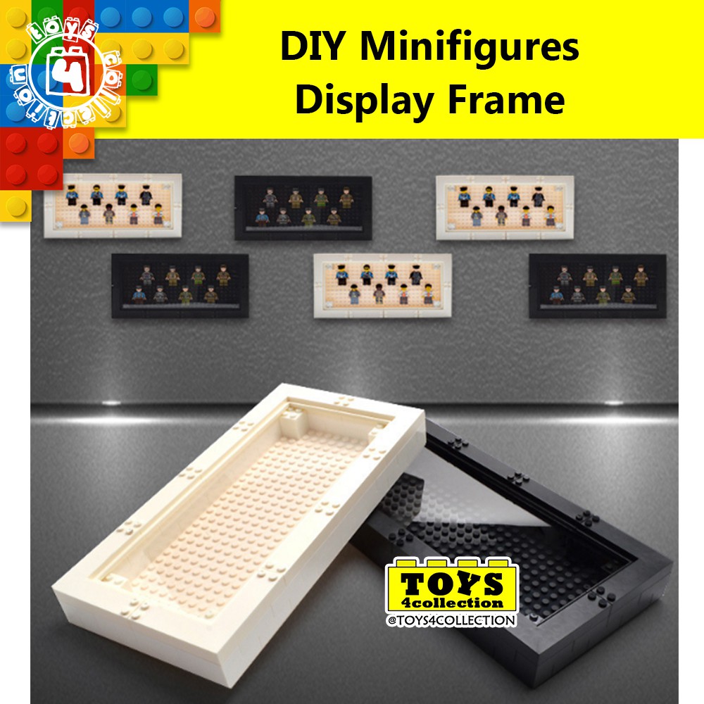 (FREE Holders x 8pcs) DIY Creative Minifigure Display Frame Case ...