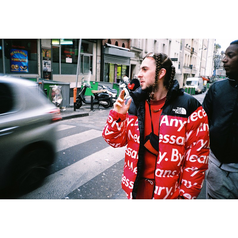 Supreme north shop face down jacket