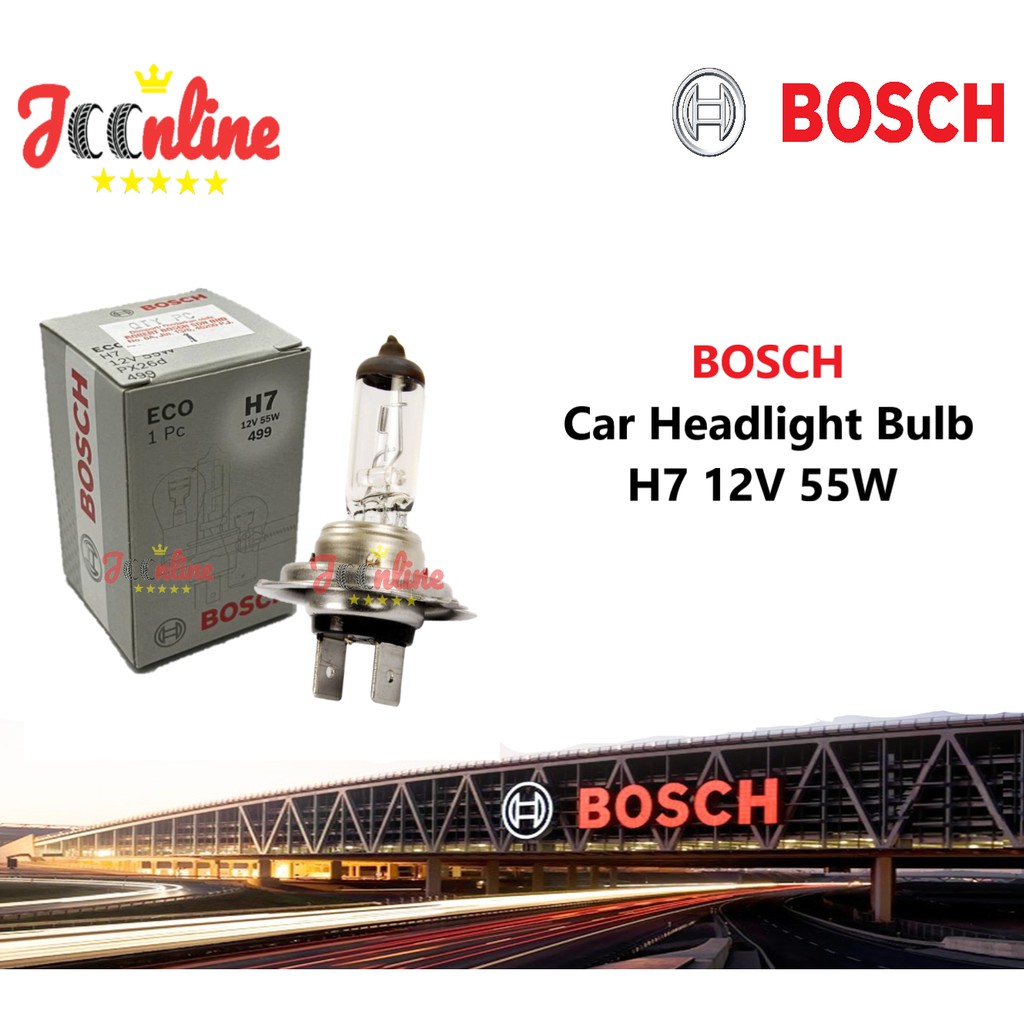 Bosch Bulb Eco H7 12V 55W Headlights Shopee Malaysia