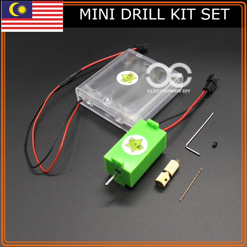 Battery Operated Mini PCB Drill Kit [Mesin Gerudi Tebuk Lubang PCB