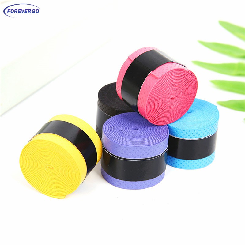 Perforated Anti-slip Overgrip Tape For Rackets Boldfit Badminton Overgrip Tape - 5 Pack Multicolor Perforated Sweat Absorbent Racket Grips Sweat Absorbent Sports Grip