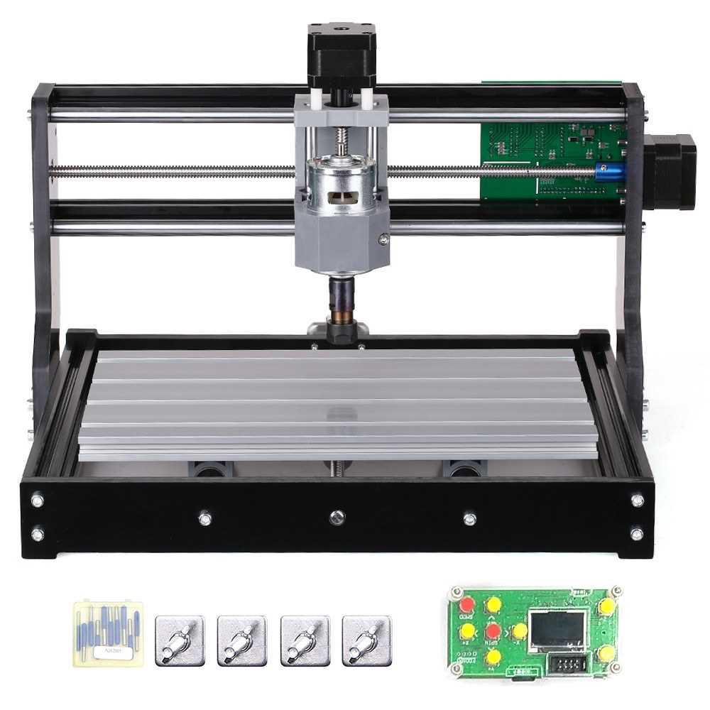 DIY CNC Router Kit Mini Engraving Wood PVC Acrylic Plastic CNC Machine ...