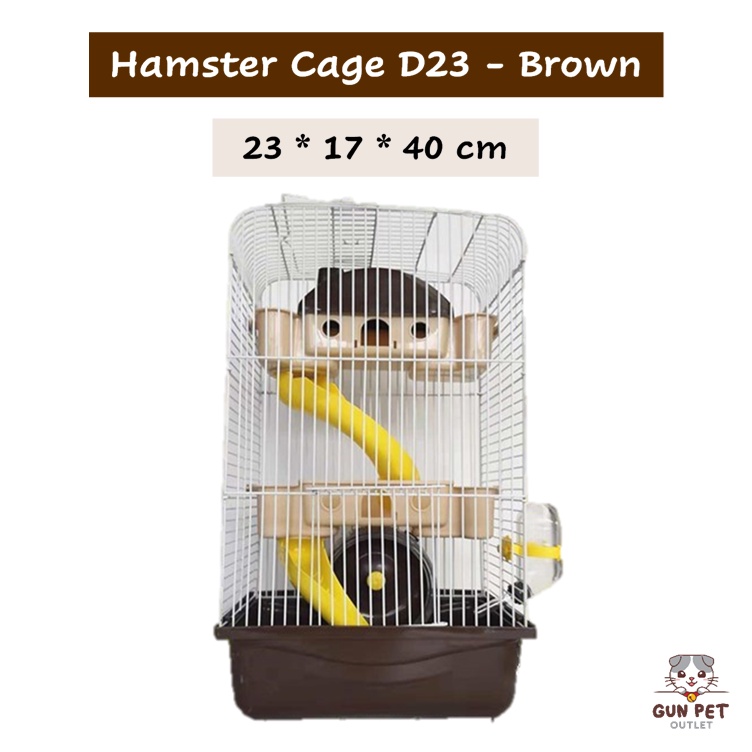 GUN PET 3 Levels Hamster Cage Castle Full Set Condo Sangkar Hamster 3 Tingkat Small Animal Travel Cage Shopee Malaysia
