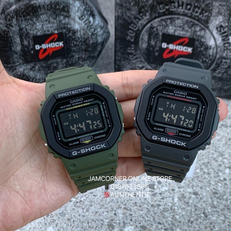 G shock square green hot sale