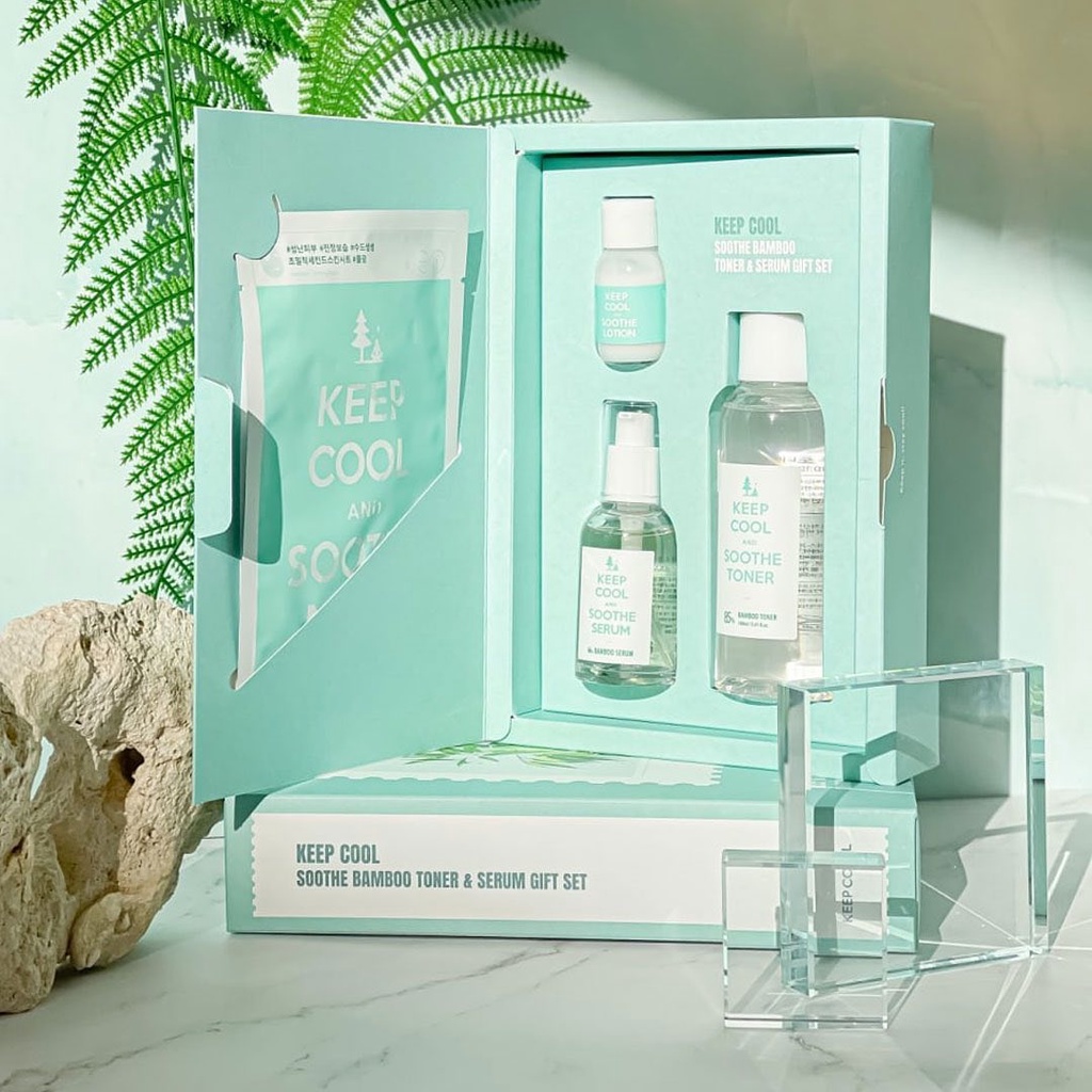 KEEPCOOL]Soothe Bamboo Toner & Serum Gift Set