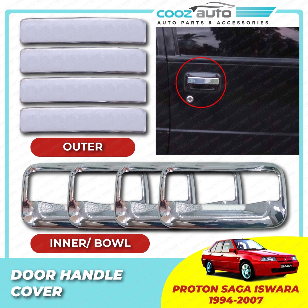 Proton Saga Iswara LMST 1994 2007 Door Handle Bowl Trim Cover Chrome
