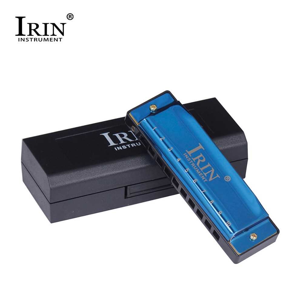 IRIN C-160 Blues Harmonica 10 Holes 20 Tunes Key of C Mouthorgan Copper ...