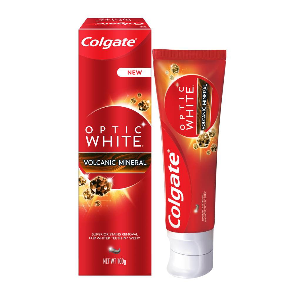 Colgate OPTIC WHITE VOLCANIC 100g × ２個 - 口臭防止