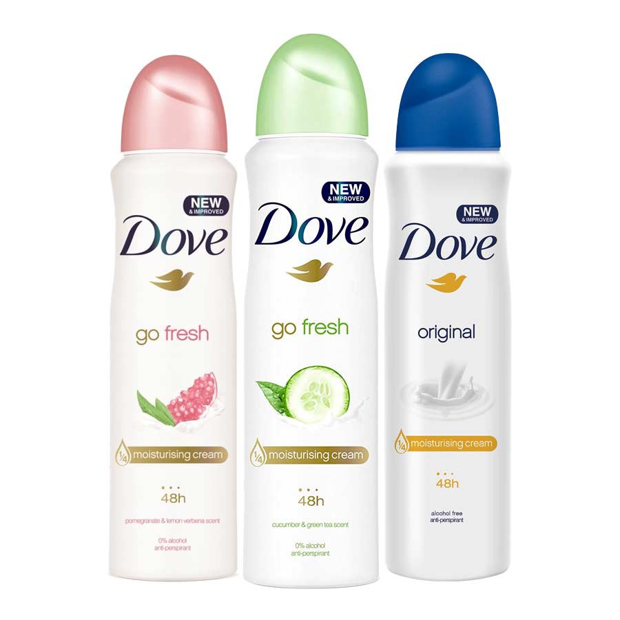Dove Moisturizing Cream Deodorant SPRAY 150ML Shopee Malaysia