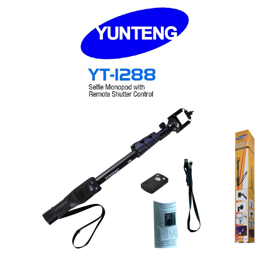 Yunteng YT 1288 Bluetooth Selfie Stick Monopod With Remote Control YT ...