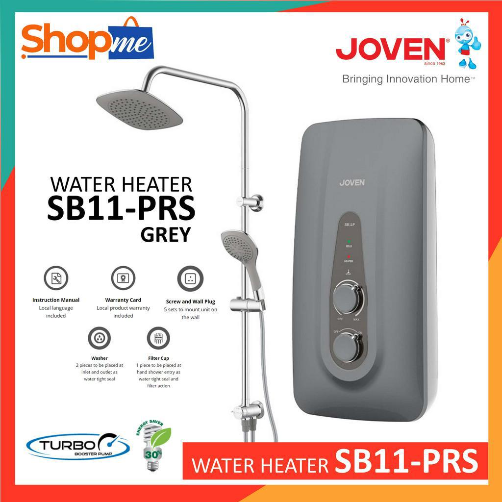 JOVEN SB11P-RS Instant Water Heater C/W Rain Shower [GREY] | Shopee ...