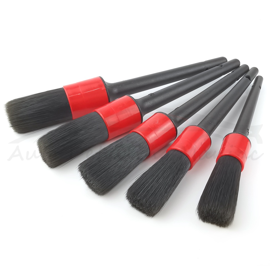 5pcs Detailing Brush Set (Synthetic/ Boar Hair) Detail Fiber Brushes
