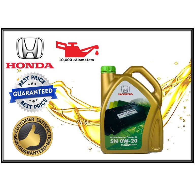 Honda 0w20 4L Fully Synthetic Engine Oil 0w-20 4Liter Minyak Enjin API ...