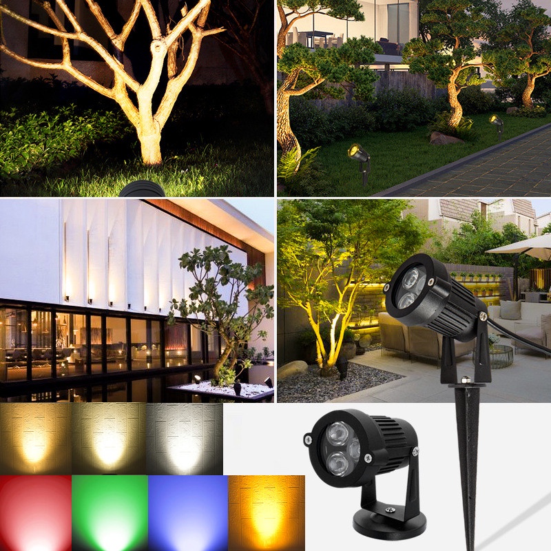 3w Imitation Lumen Lamp Bead Floor Lamp Garden Light Tree Light Green ...