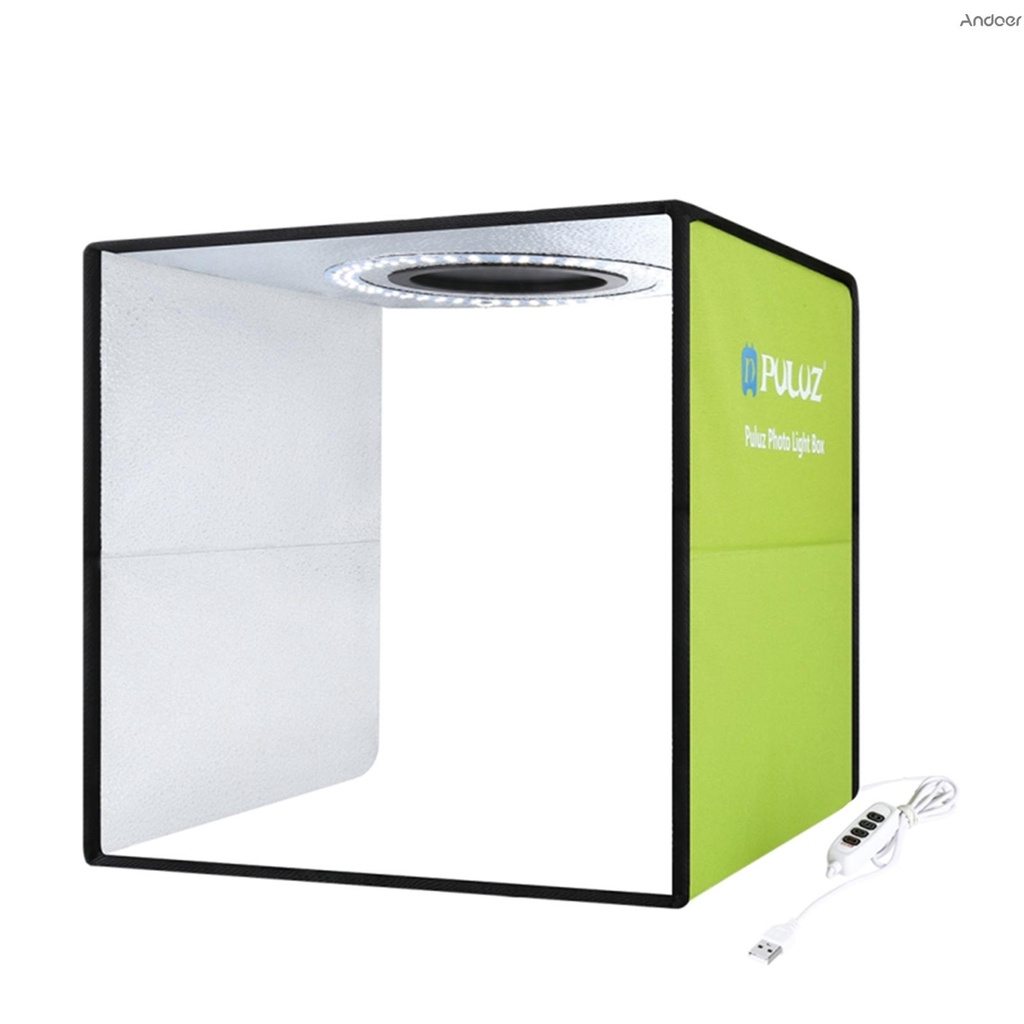 PULUZ Lightbox Mini Photo Studio Light Box with 6 Color Backdrops Photo