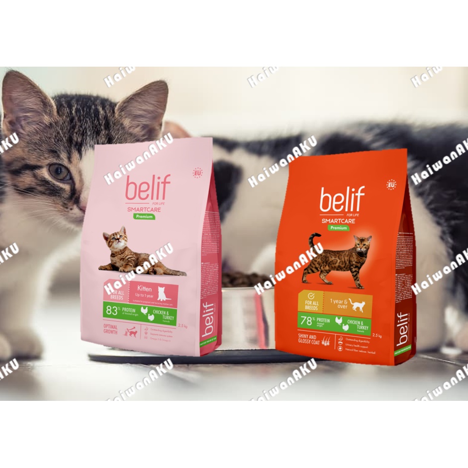 Belif Premium Cat & Kitten Food Chicken &Turkey Shopee Malaysia