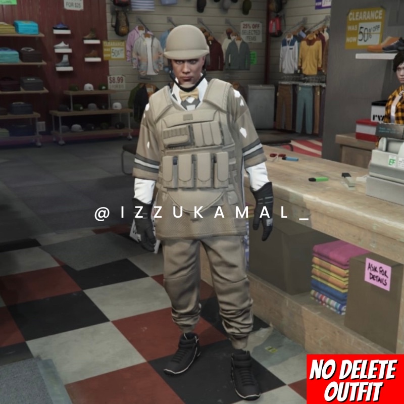 PS4 Gta Online Tan Jersey + Tan CEO Body Armor (gta online money ...