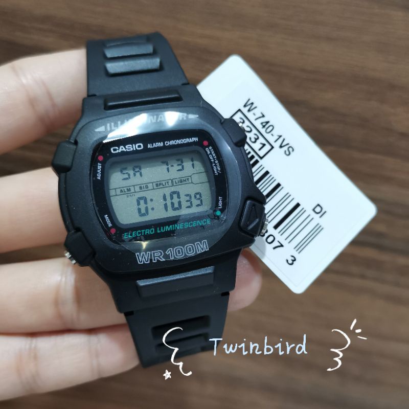 W 740 1VHDF CASIO Original watch W 740 1 W 740 Shopee Malaysia