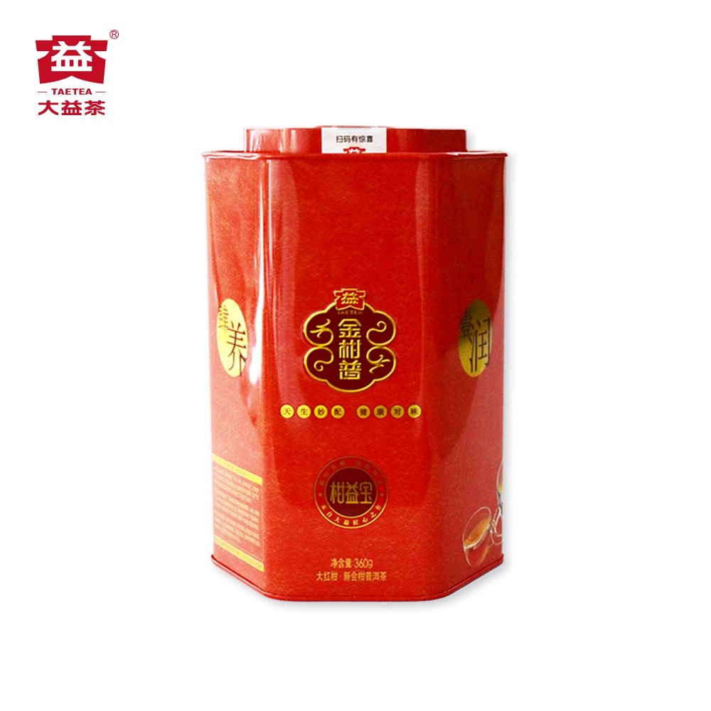 Taetea-Dried Orange Peel Pu'er Tea-Beneficial Treasure (360g) 大益茶-柑普茶 ...