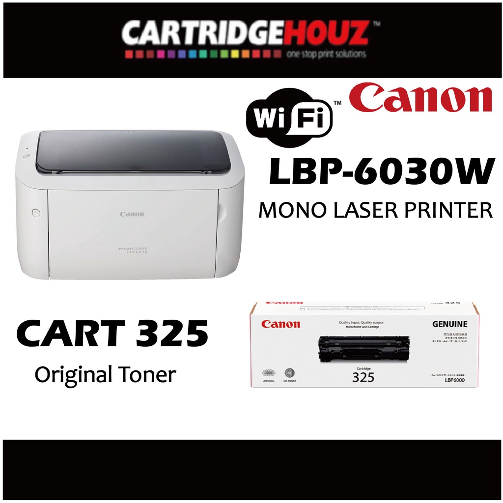 Canon WIFI LBP6030W Mono Laser Printer / Canon CART 325 Toner Ink